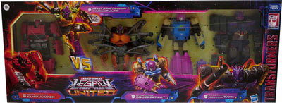 Transformers Legacy United Vs Multipack 6 Inch Action Figure Box Set - Cliffjumper - Tarantulas - Squeezeplay - Tarn