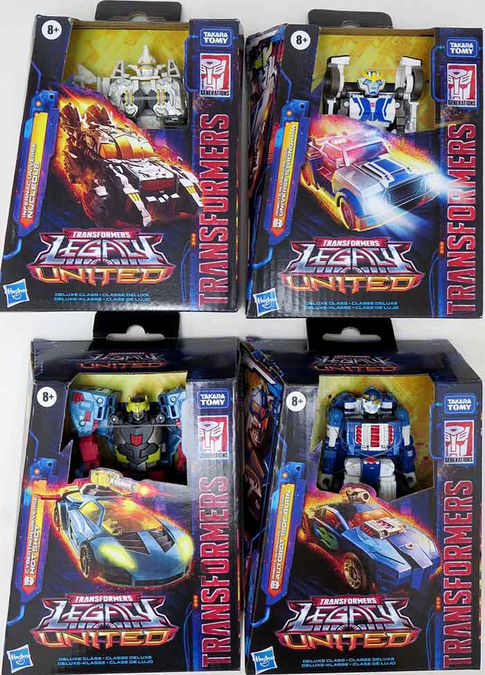 Transformers Legacy United 6 Inch Action Figure Deluxe Class (2024 Wave 3) - Set of 4