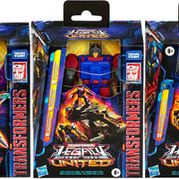 Transformers Legacy United 6 Inch Action Figure Deluxe Class (2024 Wave 4) - Set of 3 (Slipstream - Quake - Optimus)