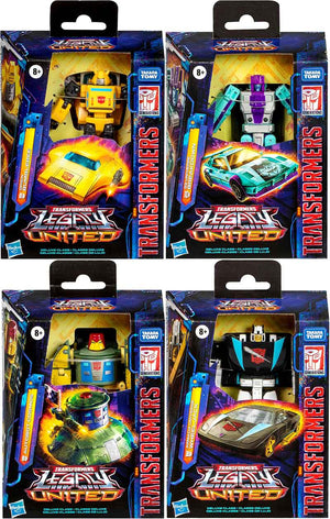 Transformers Legacy United 6 Inch Action Figure Deluxe Class (2025 Wave 1) - Set (Bumblebee-Cosmos-Wheeljack-Breakdown)