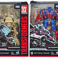 Transformers Movie Studio Series 7 Inch Action Figure Voyager Class - Set of 2 (Optimus #32 & Bonecrusher #33)