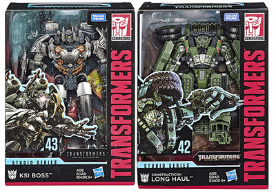 Transformers Movie Studios Series 7 Inch Action Figure Voyager - Set of 2 (Long Haul #42 - KSI Boss #43)