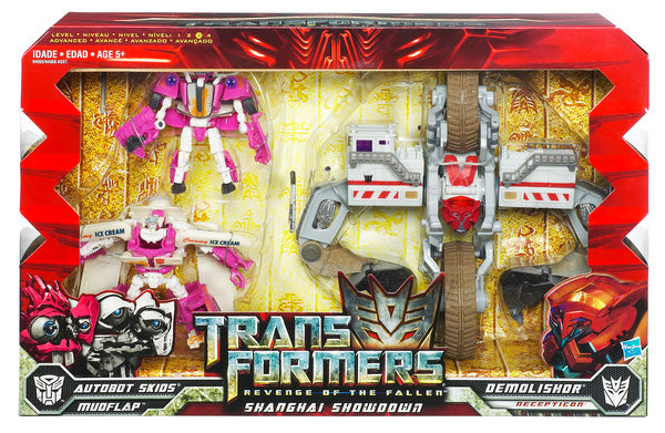 Transformers Revenge Of The Fallen 6 Inch Action Figure Box Set - Shanghai Showdown (Skids - Mudflap - Demolisher)