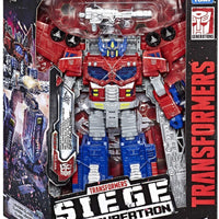 Transformers Siege War For Cybertron 8 Inch Action Figure Leader Class - Galaxy Upgrade Optimus Prime