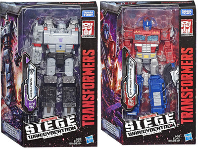 Transformers Siege War For Cybertron 7 Inch Action Figure Voyager Class Wave 1 - Set of 2 (Optimus Prime & Megatron)