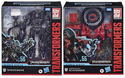 Transformers Studio Dark Of The Moon 8 Inch Action Figure Leader Class - Set of 2 (Scavenger - Shockwave)