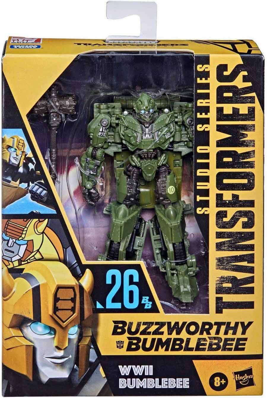 Transformers Studio Series Buzzworthy 5 Inch Action Figure Deluxe Class - WWII Bumblebee #26