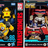 Transformers Studio Series 5 Inch Action Figure Deluxe Class Level - Set of 2 (Bumblebee 86 - Optimus Prime)