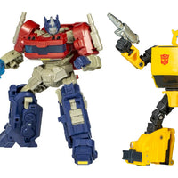 Transformers Studio Series 5 Inch Action Figure Deluxe Class Level - Set of 2 (Blumblebee - Optimus Prime)