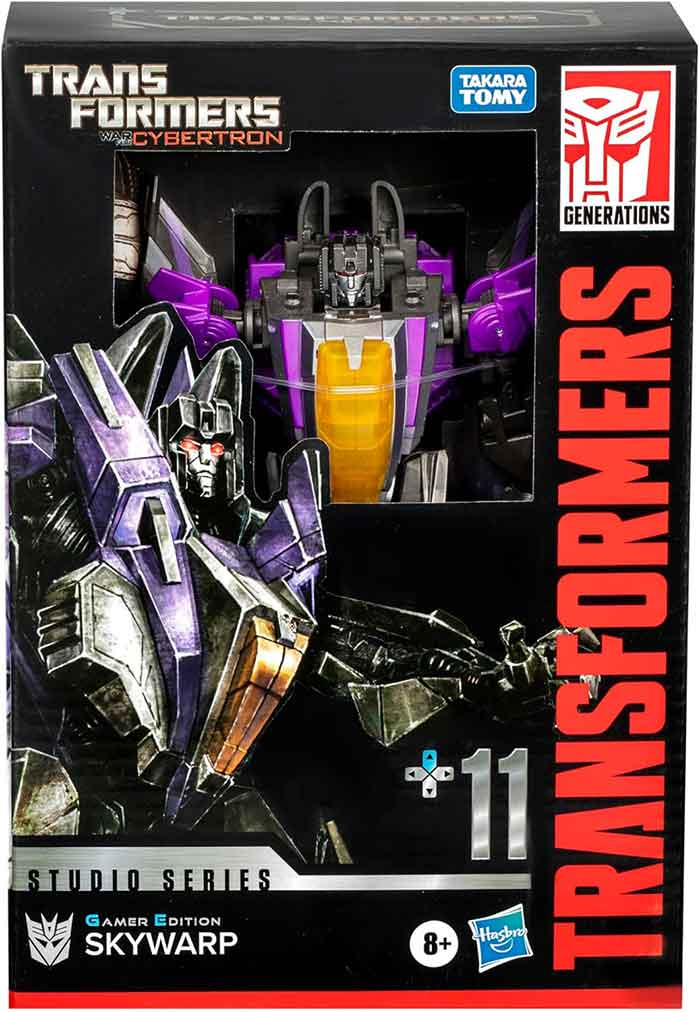 Transformers Studio Series 7 Inch Action Figure Voyager Class (2025 Wave 1) - Gamer Edition Skywarp 11