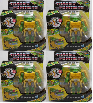 Transformers x Teenage Mutant Ninja Turtles 7 Inch Action Figure Deluxe Class - Set of 4 Toy Party Wallop