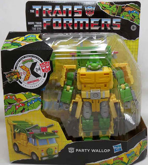 Transformers Teenage Mutant Ninja Turtles 7 Inch Action Figure Deluxe Class - Toy Party Wallop (4 Different Heads)