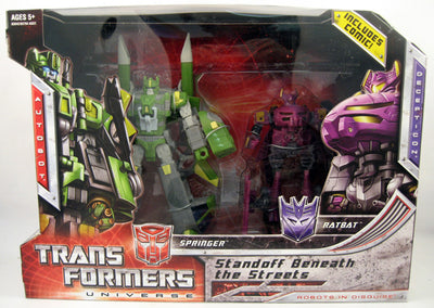 Transformers Universe Action Figure Voyager Class Exclusive 2 Pack: Springer and Ratbat (Sub-Standard Packaging)