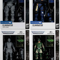 Warhammer 40000 7 Inch Action Figure Wave 9 - Set of 4 (Kasrkin & Eliminator + Artist Proof)