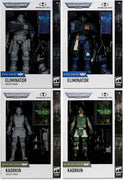 Warhammer 40000 7 Inch Action Figure Wave 9 - Set of 4 (Kasrkin & Eliminator + Artist Proof)