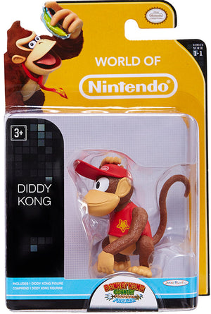 World Of Nintendo Donkey Kong Country 2.5 Inch Action Figure Limited Articulation Wave 1 - Diddy Kong