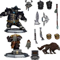 World Of Warcraft 2-Pack 6 Inch Static Figure 1/12 Posed - Beastmaster & Marksman & Pandaren: Monk & Rogue Gold label