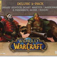 World Of Warcraft 2-Pack 6 Inch Static Figure 1/12 Posed - Beastmaster & Marksman & Pandaren: Monk & Rogue Gold label