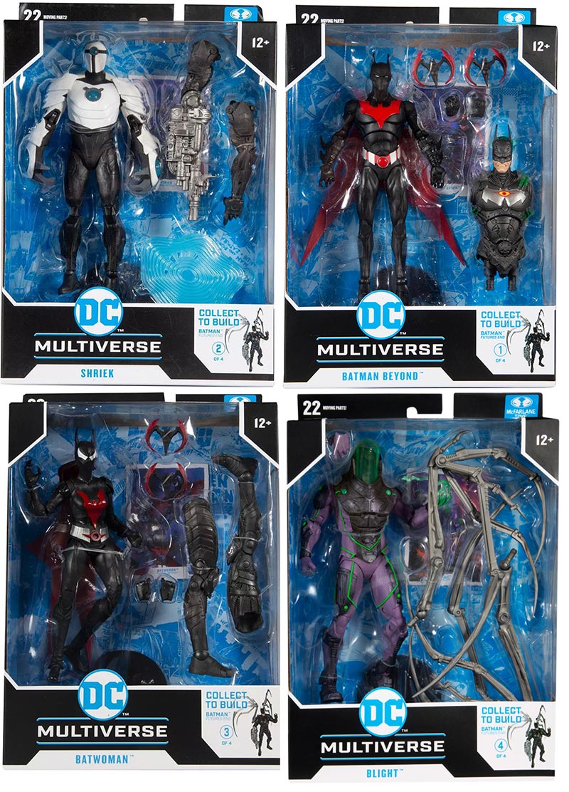 DC Multiverse 7 Inch Action Figure BAF Batman Futures End - Set of