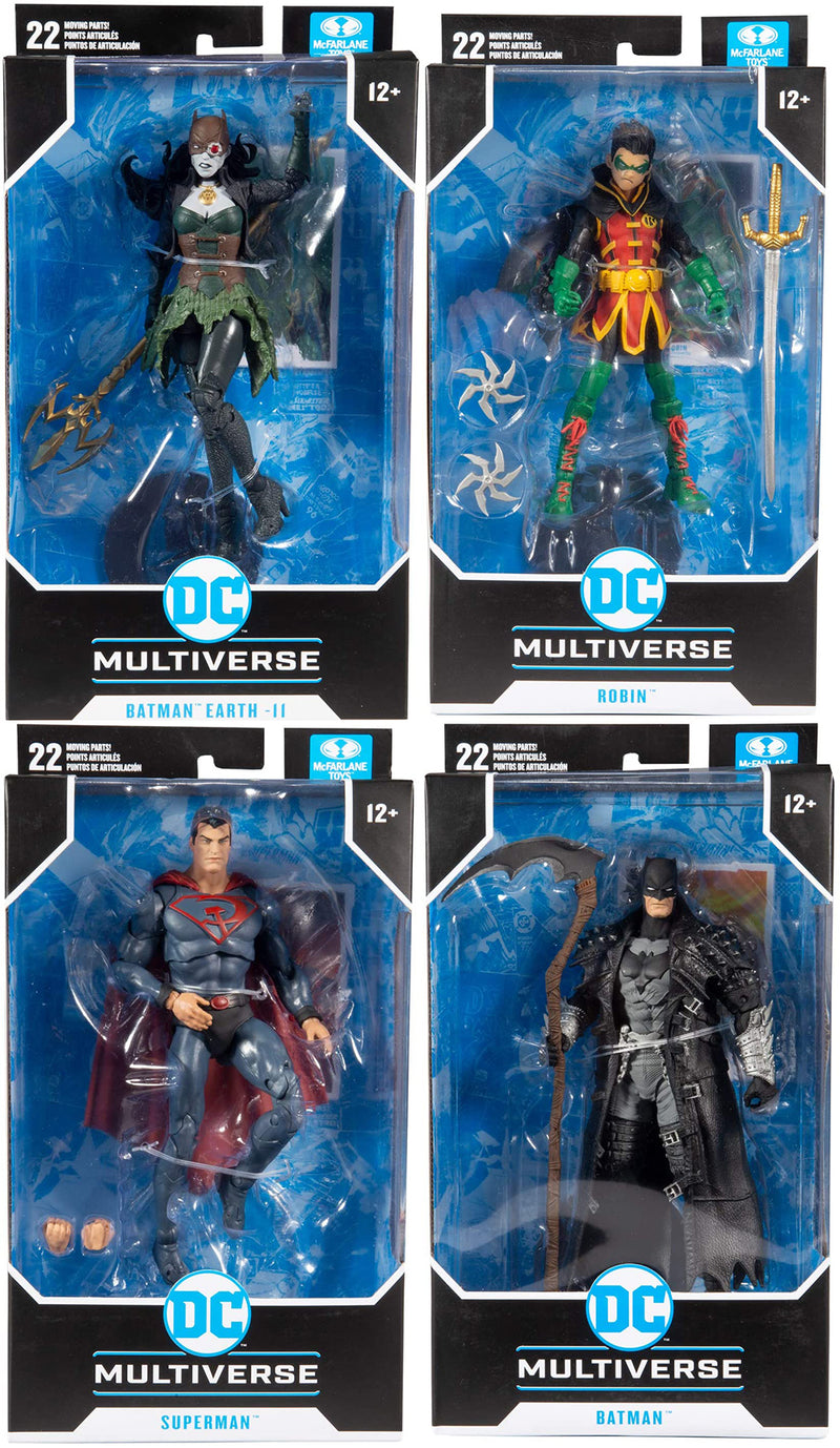 DC Multiverse Comic Series 7 Inch Action Figure Wave 4 - Set of 4
