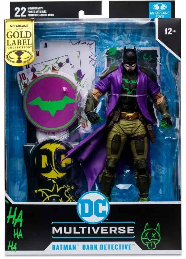 DC Multiverse Comics 7 Inch Action Figure Future State Exclusive - Joker  Dark Detective (Gold Label)