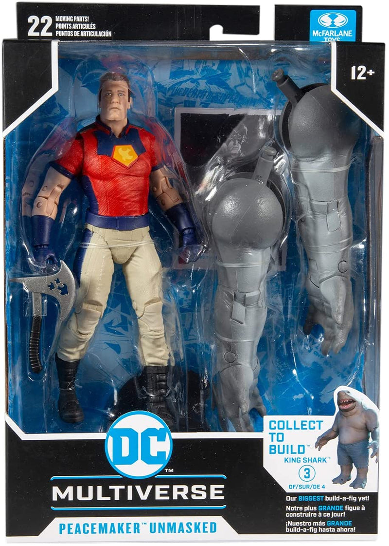 DC Multiverse Suicide Squad 7 Inch Action Figure BAF King Shark -  Peacemaker Unmasked