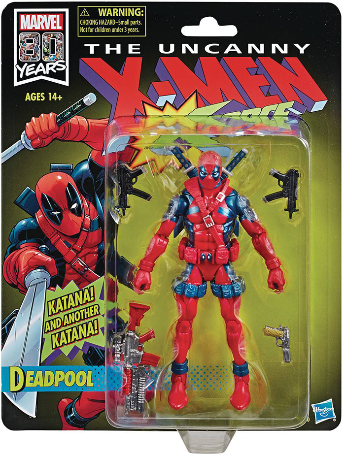 Marvel Legends Retro 6 Inch Action Figure X-Men Series - Deadpool Reissue  (Pre-Order Ships August 2024)