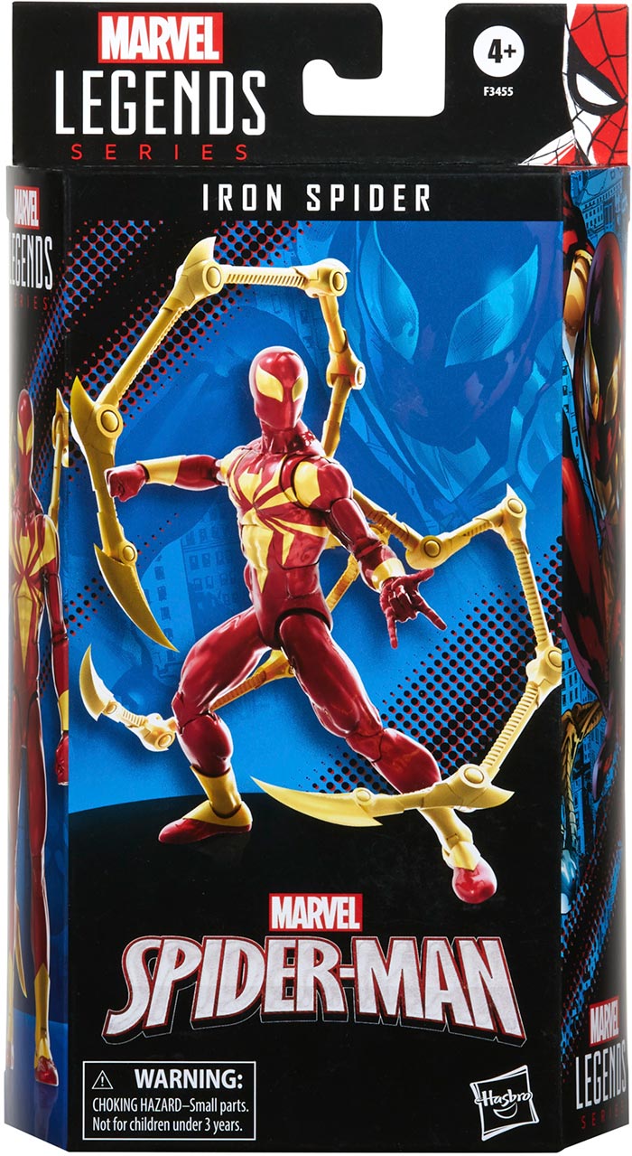 Marvel legends iron spider and iron shop man