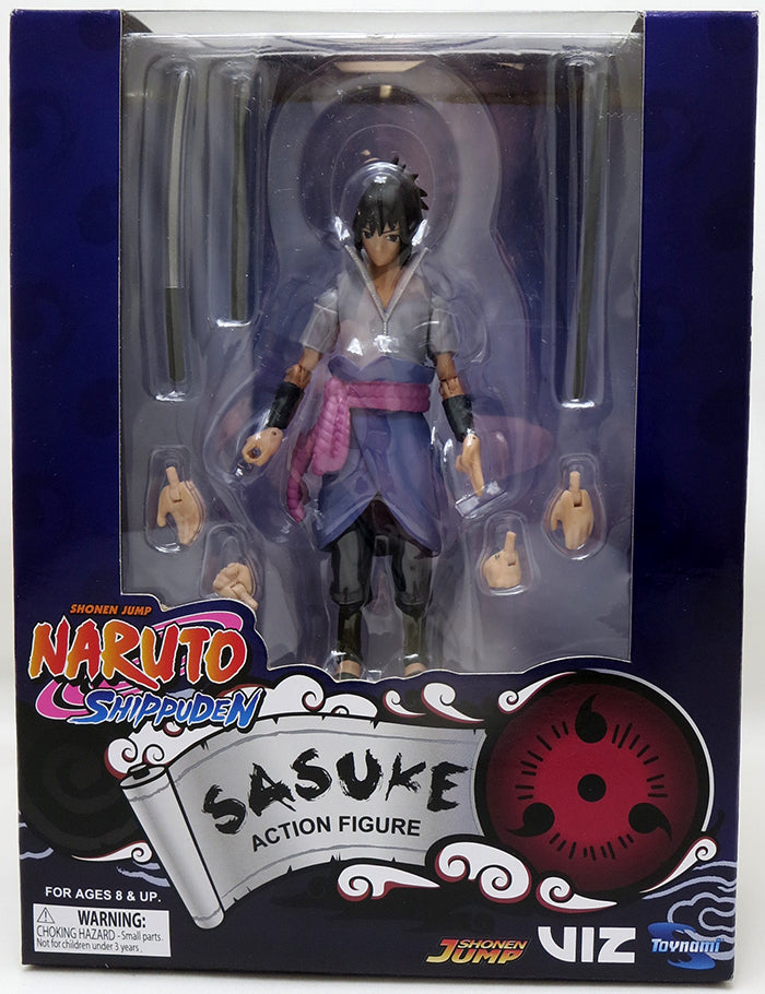 Naruto Shippuden 5 Inch Action Figure Encore Series 1 Sasuke Shelf Wear Packaging