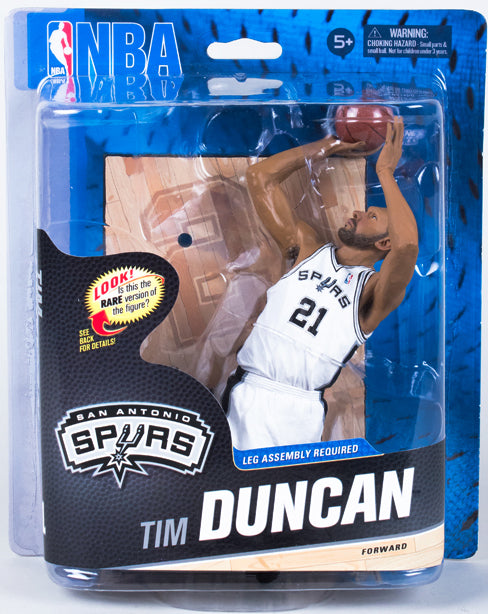 NBA Basketball 6 Inch Action Figure Series 24 - Tim Duncan White Jerse