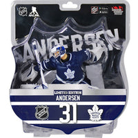 NHL Hockey Leafs 6 Inch Static Figure Deluxe PVC - Frederik Andersen Blue Jersey