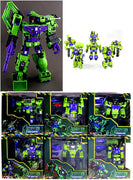 Tranformers 3rd Party 6 Inch Action Figure Hercules Series - Set of 6 (Builds Hercules AKA Devastatator)